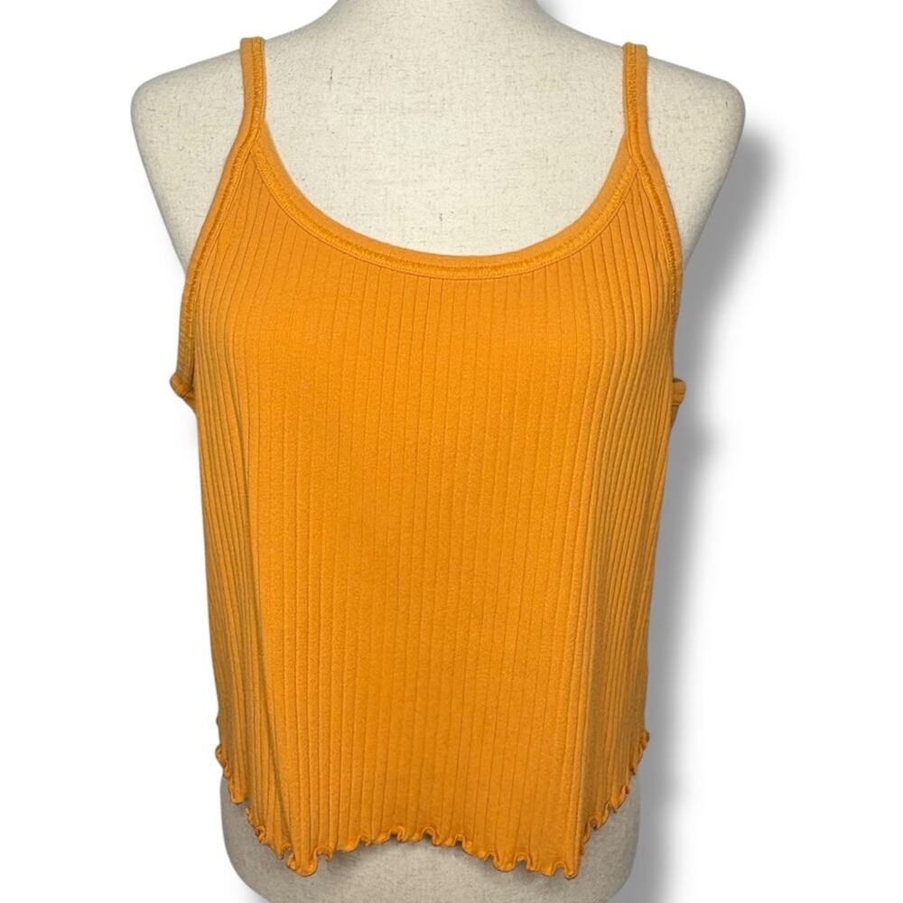 Old Navy Cropped Rib-Knit Cami Tank Top In Wild Papaya Women’s Size XXL